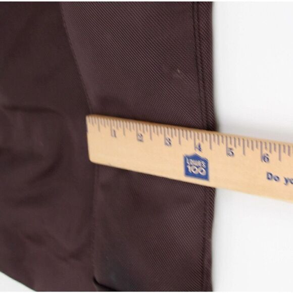 JPK PARIS 75 BROWN NYLON BROWN GENUINE LEATHER STRAP SHOULDER BAG HANDBAG PURSE - Picture 12 of 12